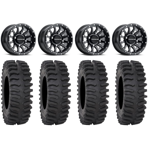 Raceline Trophy 15" Black Wheels 32" XT400 Tires Polaris RZR XP 1000 / PRO XP / Ranger XP 900/1000