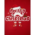 thumbnail image 6 of Burkashear Christmas Pajamas for Family Long Sleeve Santa Letter Print Tops and Pants Set Holiday Sleepwear, 6 of 9