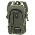 thumbnail image 4 of Green Rucksack Large Capacity Canvas Backpack Travel Casual Canvas Satchel Durable Backpack Multifunction Student School Bag, 4 of 8