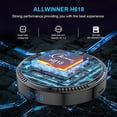 thumbnail image 4 of Hk1 Rbox H8 Décodeur H618 android 12.0 Hd Wi-Fi Double Bande6 Bluetooth 5.0 avec RC Noir 4 Go+32 Go Prise US, 4 of 5