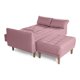 thumbnail image 4 of Sala Modular Sofá Cama Reversible De Lino Palo De Rosa Con Porta Vasos Modelo Mandarín, 4 of 9