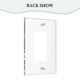 thumbnail image 4 of Panel de interruptores de pared con marco romano de cuero simple Broncos Switching Lights, interruptor de luz simple, doble o con tirador, 4 of 8