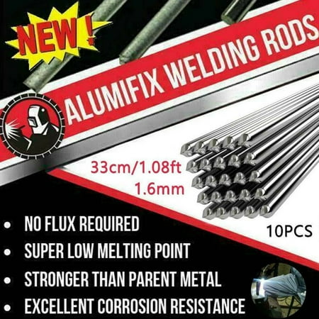 

Easy Melt Welding Rods Low Temperature Aluminum Wire Brazing 10 Pcs 1.6mmx330mm