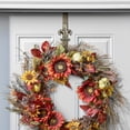 thumbnail image 4 of Haute Decor Adjustable Metal Wreath Hanger with Sun Icon and More, Brass, 4 of 8