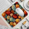 thumbnail image 2 of Shell Printed Square Mouse Pad Desk Mat, Non-Slip Rubber Bottom Gaming Mouse Mat for Office, 8.3x9.8 Inch, 2 of 6
