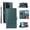 Darkgreen, variant on Nalacover Case for iPhone 15 Pro - Card Holder PU Leather Flip Wallet Cover with Magnetic Clasp Stand Hand Strap, Soft TPU Inner Shockproof Anti-Scratches Case for iPhone 15 Pro, Blue