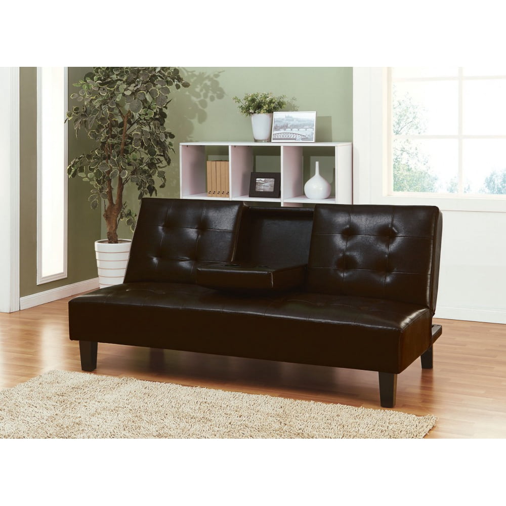 Barron Adjustable Sofa Bed Futon Sleeper Couch Pull Down Cup Holder