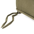 thumbnail image 4 of Jordan Manufacturing 24" x 24" Medford Flax Beige Solid Square Outdoor Deep Seat Cushion with Ties and Welt, 4 of 9