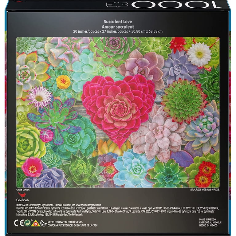 Spin Master 2-Pack of 1000-Piece Puzzles, Succulents & Rocks and Minerals -  Walmart.com