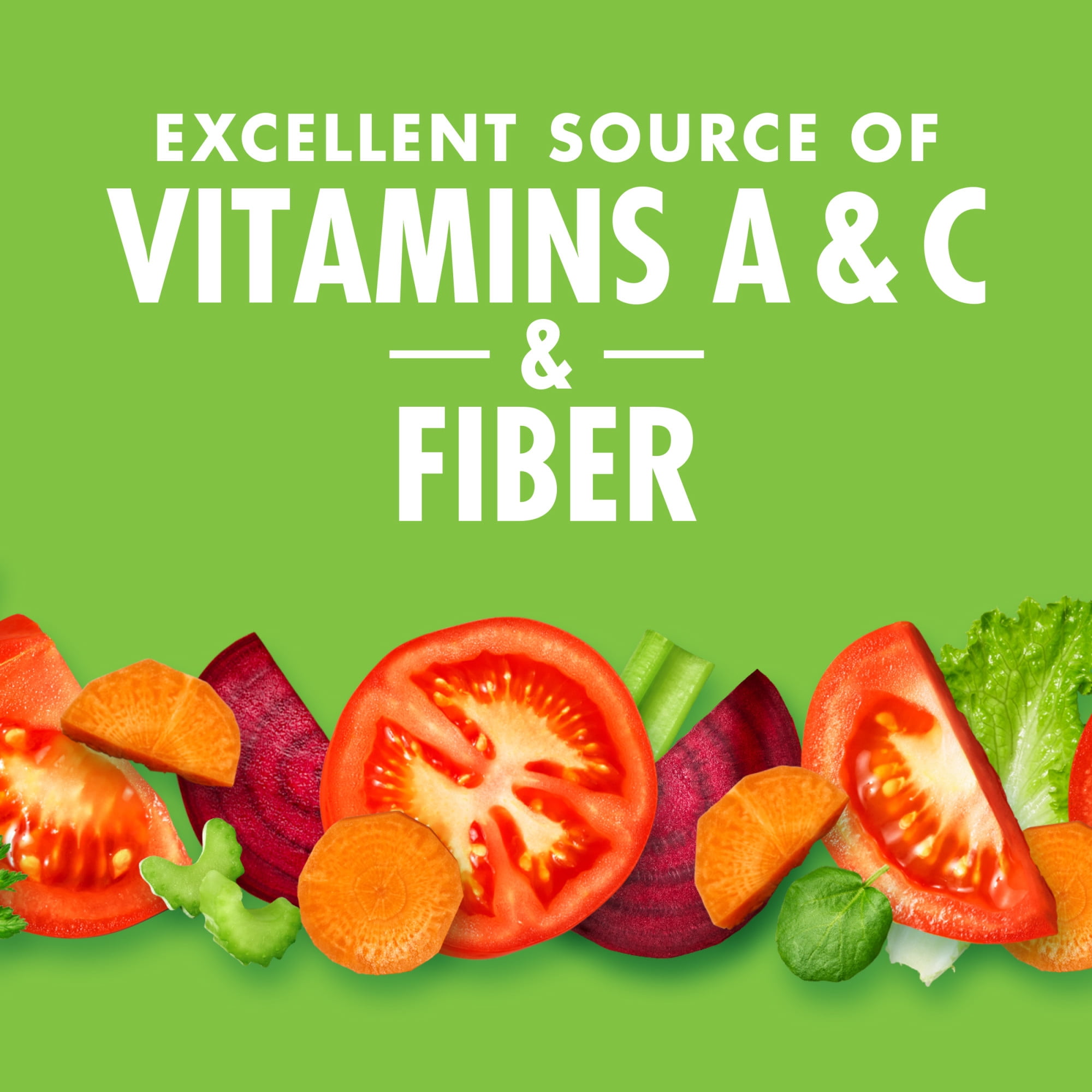 V8 High Fiber Original 100% Vegetable Juice, 46 fl oz Bottle