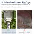 thumbnail image 2 of BELLEZE 48,000BTU Patio Mocha Heater Wheel On Base LP Propane Heat CSA Certified, W/ Double-Side Waterproof Grey Heater Cover, 2 of 7