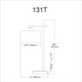 thumbnail image 2 of Dainolite 131T-SC Satin Chrome Table Lamp, 2 of 3