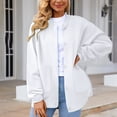 thumbnail image 2 of HJYCHN Women Elegant Casual Cardigan Button Lightweight Fall Outerwear with Long Sleeve Knit Sweater Top for Women White Average, 2 of 4