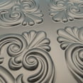 thumbnail image 3 of Drop-In, Glue-Up 2'x2' Faux Tin PVC Ceiling Tile , Mocha, Sample, 3 of 4