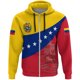 thumbnail image 3 of Nueva moda, sudaderas con capucha con cremallera y estampado de la bandera de Venezuela, ropa deportiva informal, suéteres holgados para gimnasio, sudadera nacional venezolana, 3 of 5