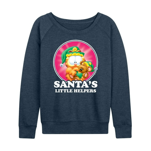 Garfield - Santas Little Helpers - Women's Lightweight French Terry Long Sleeve Shirt