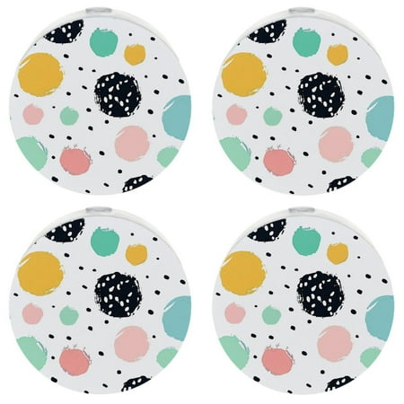 

Night Light Plug into Wall for Kids & Adults，Abstract Polka Dot Sensor Small Dusk to Dawn Night Light for Room Bedroom Bathroom Hallway Kitchen