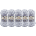 thumbnail image 1 of ESTAMBRE VELLUTO ALIZE TIPO CHENILLE CON 5PZAS DE 100GRS C/U MISMO COLOR, 1 of 4