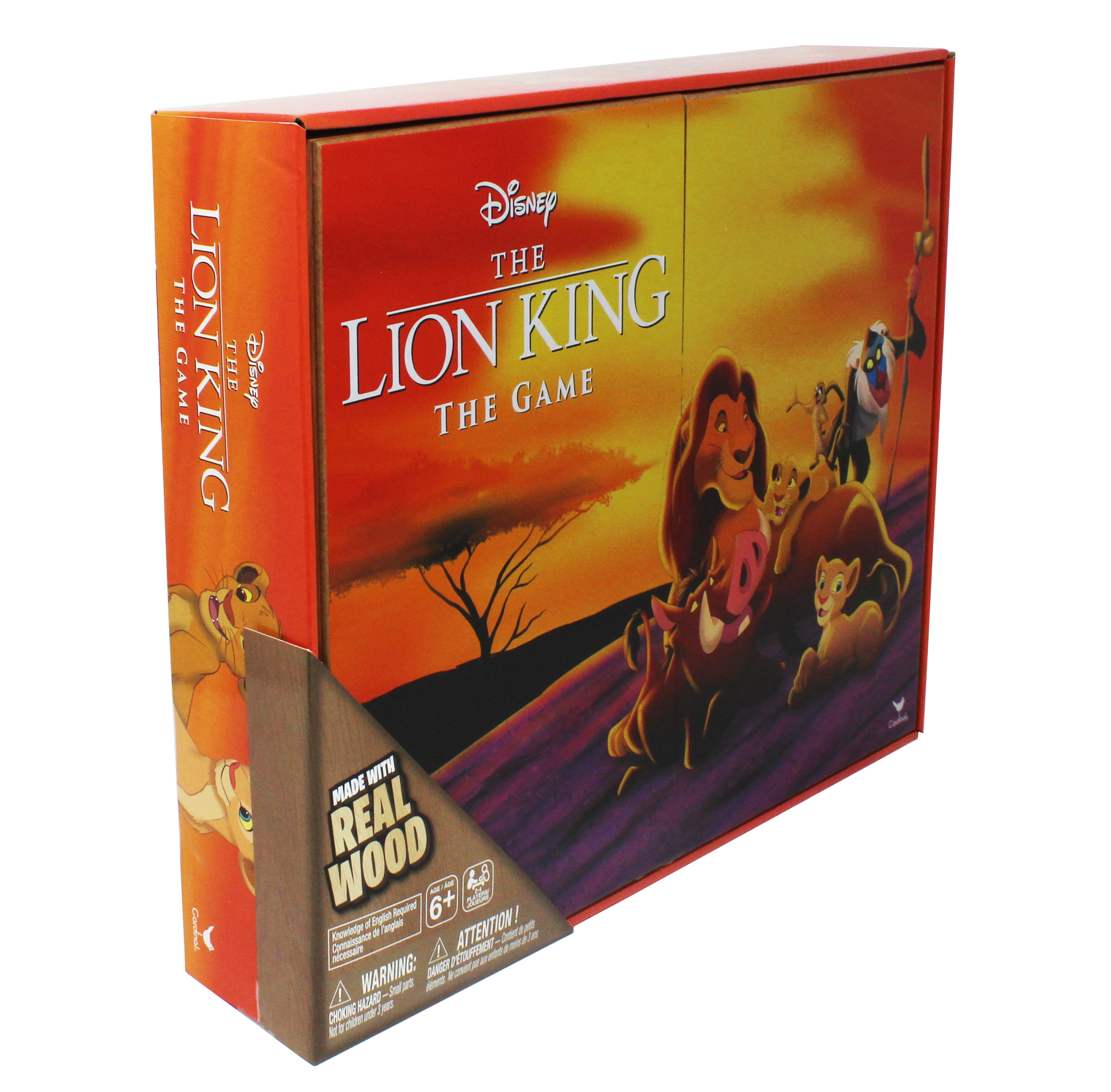 Retro '90s Disney Lion King Board Game Deluxe Wooden Edition Real Wood Pieces! 