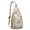 Beige-26, variant on Farmhouse Chicken Print Canvas Sling Bag - Retro Rooster & Eggs Crossbody Shoulder Pack for Men/Women, Cute Farm-Themed Casual Daypack (Rustic Chick Coop Design, Lightweight & Durable)