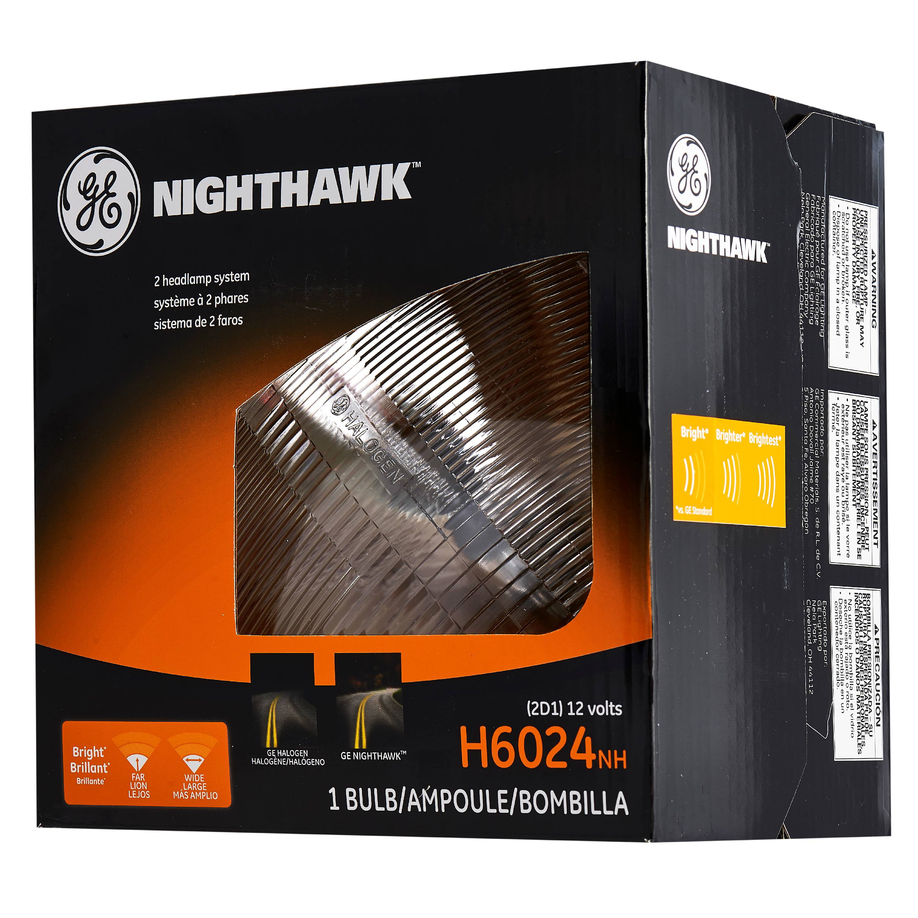 Ge Lighting H6024 Halogen Sealed Beam Headlight Bulb Nighthawk