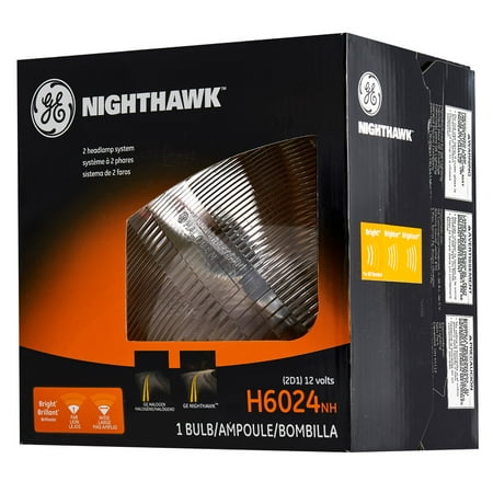GE Lighting H6024 Halogen Sealed Beam Headlight Bulb Nighthawk Replacement,
