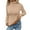 Khaki, variant on Women's Lined Long Sleeve Pullover Turtleneck Sweater 2025 Fall Winter Fashion(Color:Coffee,Size:L)