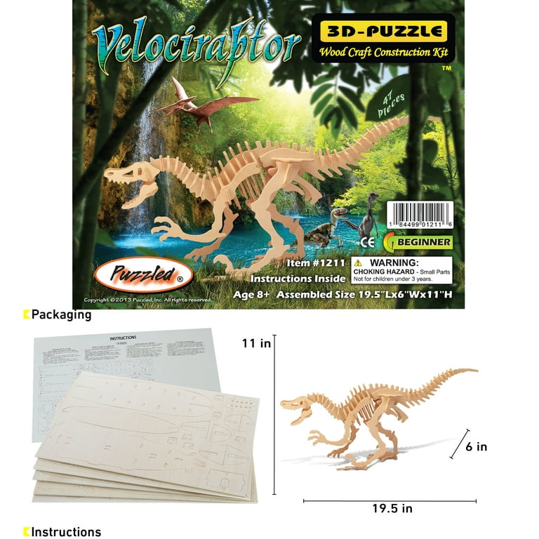 DIY Wooden Dino Paint Kit DIY Kids Crafts Unfinished Wood Painting