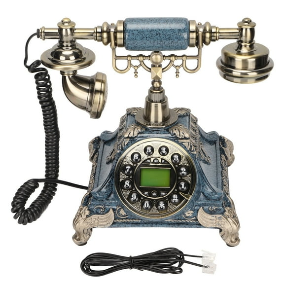 Desktop Retro Phone, Multifunctional Antique Telephone IP Function Calendar Hands Free Call For Home For Hotel For Office