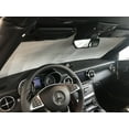 thumbnail image 1 of HeatShield, The Original Windshield Sun Shade, Custom-Fit for Mercedes-Benz SLC300 Convertible w/ Driver Assistance Package 2017, 2018, 2019, 2020, Silver Series, 1 of 4