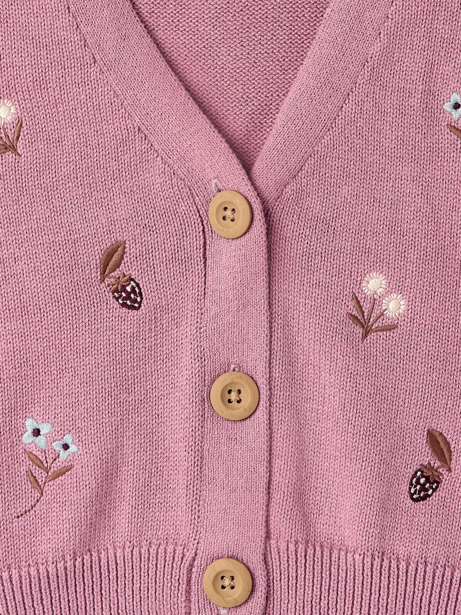 Modren Moments by Gerber Toddler Girl Embroidered Cardigan Sweater, 12 Months - 5T