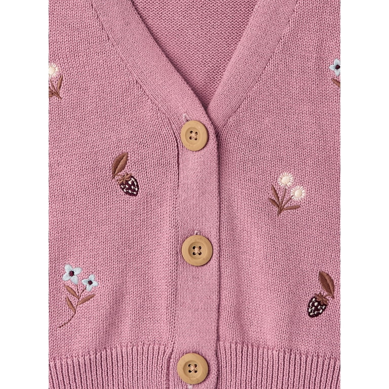 Modern Moments by Gerber Toddler Girl Embroidered Cardigan photo 7