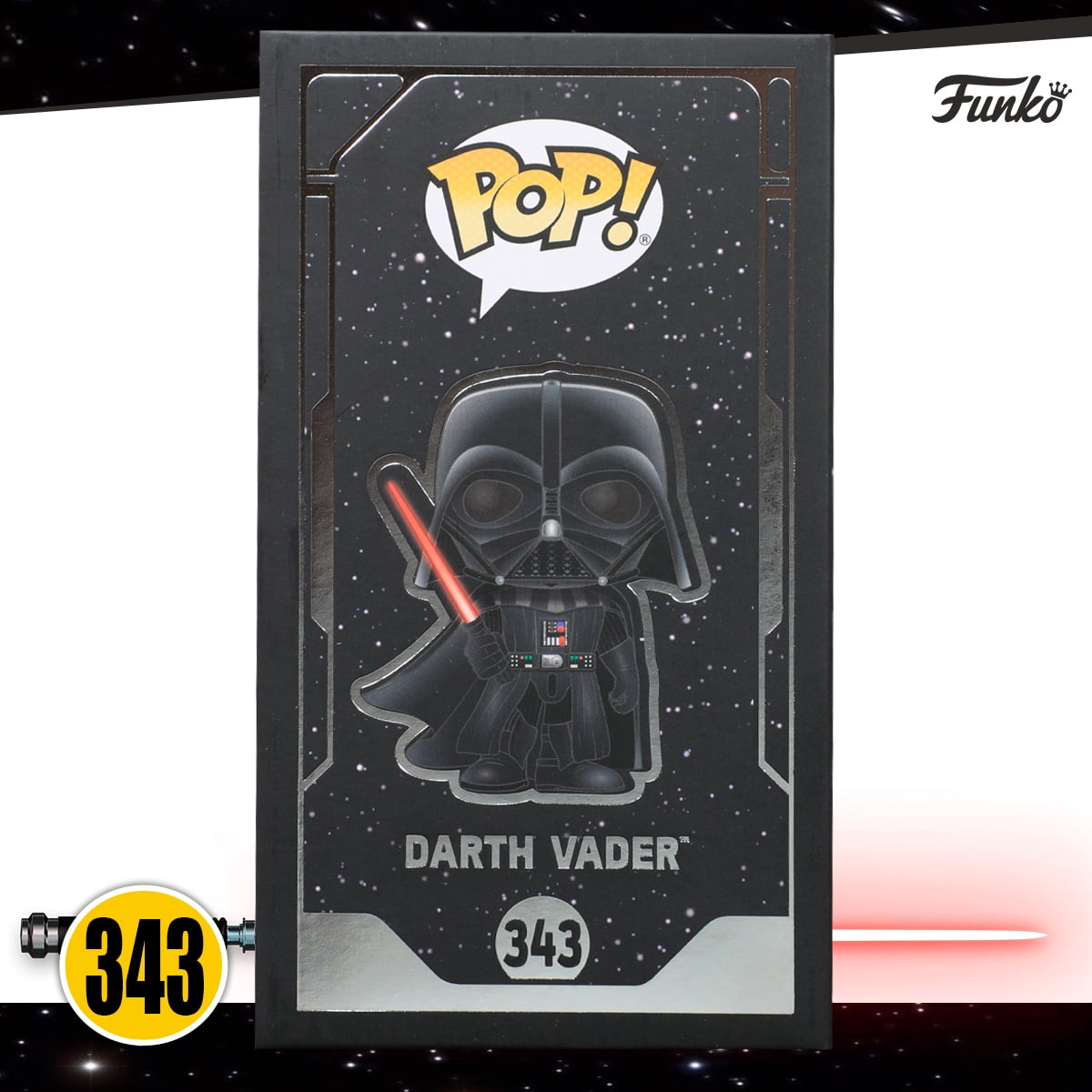 Funko Pop Darth Vader #343 Luz Y Sonido Star Wars Coleccion 