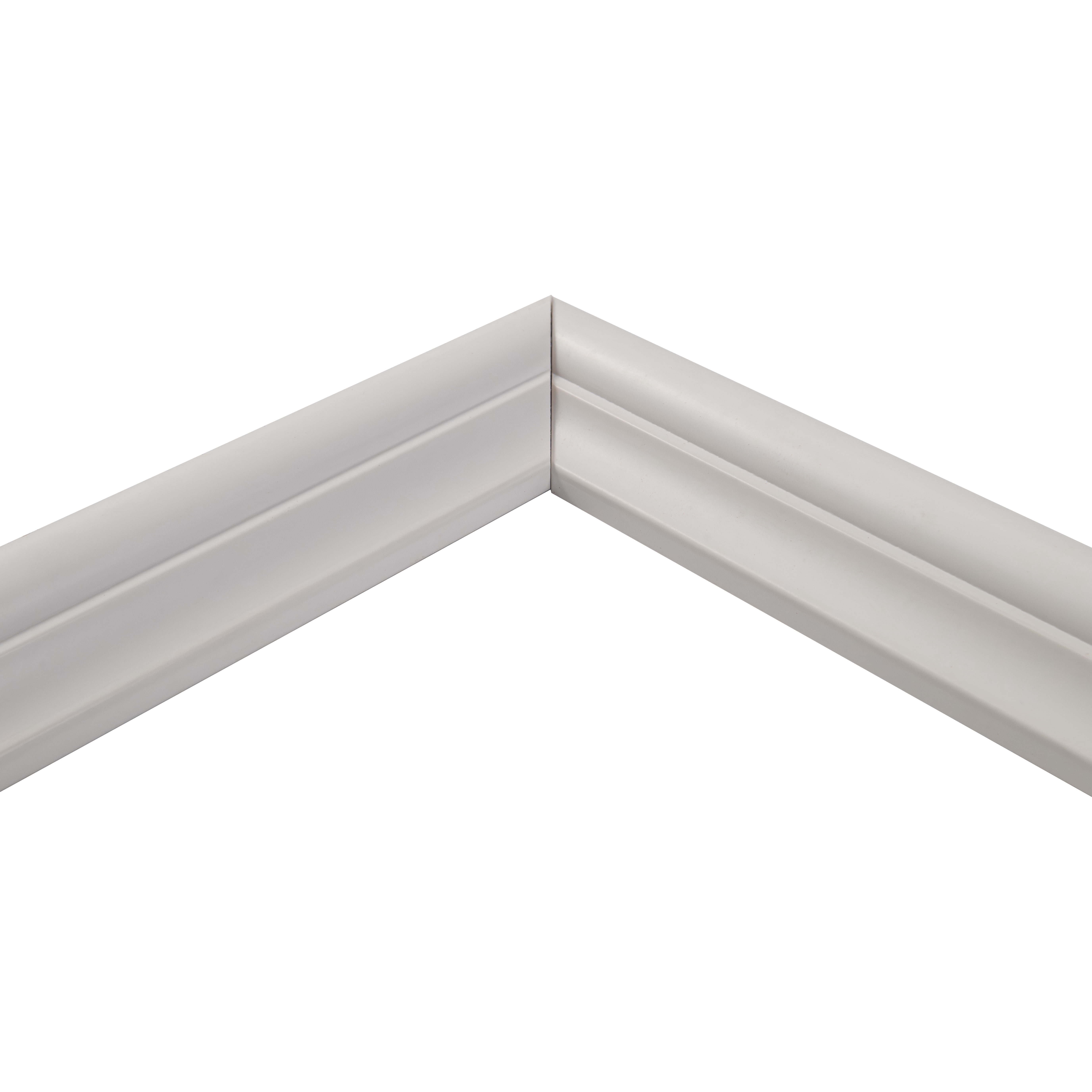 MSI White 54 in. x 36 in. Peel & Stick Wall Molding Panel Kit for DIY Wainscoting (2-Panel Layout, 24 Linear Ft.)