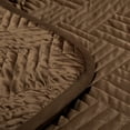 thumbnail image 6 of NTBAY 2 Pieces Silk Satin Twin Quilt Set, Luxury Bedspread Coverlet Set, 68"x92", Brown, 6 of 7