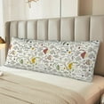thumbnail image 6 of KLL Ultra Soft Microfiber Body Pillow Cover/Pillowcases 20"x54" with Hidden Zipper Closure-Colorful Mushrooms and Plants, 6 of 8
