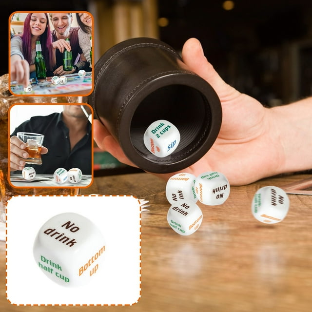 Big Save,HWRETIE Novelty Funny Toy Clearance,1Pcs Party Dice Wagers Game Dice,Dinner Dice (Random Color)