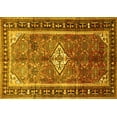 thumbnail image 1 of Ahgly Company Indoor Rectangle Persian Yellow Traditional Area Rugs, 7' x 10', 1 of 4