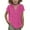 Hot Pink A2, variant on qolati Girls Cotton Linen T-Shirt 2025 Summer Casual Short Sleeve Shirts Button Henley Neck Loose Solid Basic Tees Tops 4-13 Years