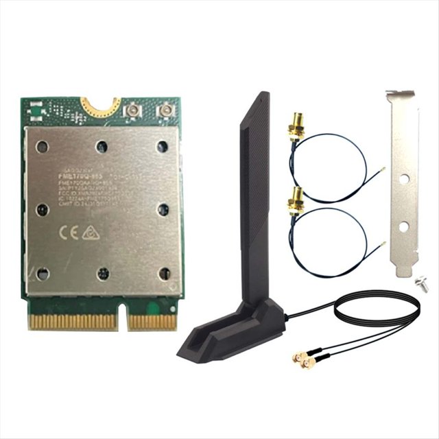 Tarjeta WiFi Inalámbrica Tribanda FME-865 WiFi7 Bluetooth 5.4 de Actualización, Adaptador de Red Inalámbrico de 2,4 G/5 G/6 Ghz para 11.