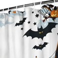 thumbnail image 5 of Shower Curtain for Bathroom Scary Night Moon Horror Pumpkin Bat Spider Shower Curtains Durable Fun Bath Curtain Hooks Included,72x72Inch, 5 of 5