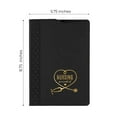 thumbnail image 3 of Nurse Appreciation Black Folio And Pen Set / 5.75” x 8.75” Nursing Is A Work Of Heart Black And Gold Faux Leather Padfolio Notebook Pen Set / Modern Nurses Present, 3 of 7