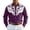 Purple, variant on SRZYMJ Men's Western Shirt Long Sleeve Embroidered Cowboy Casual Snap Button Shirt