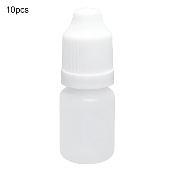 ACDANC 10Pcs 15/20/50/100ml Mini Empty Plastic Dropper Bottle Drop Bottles Empty Squeezable Eye Liquid Essential Oil Squeeze Bottle Small Dropper Refillable Containers with Caps