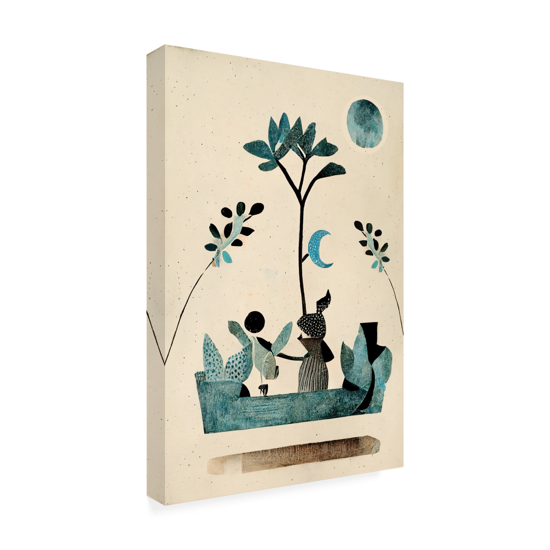 Canvas Wall Art - Treechild 'My Fantastic Journey' Wall Art for Living Room, Bedroom, or Office D?cor by Trademark Fine Art - 12 x 19 Inches