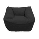 thumbnail image 2 of Sillón Puff El Bazar Store Negro Sillón Ocasional, 2 of 7