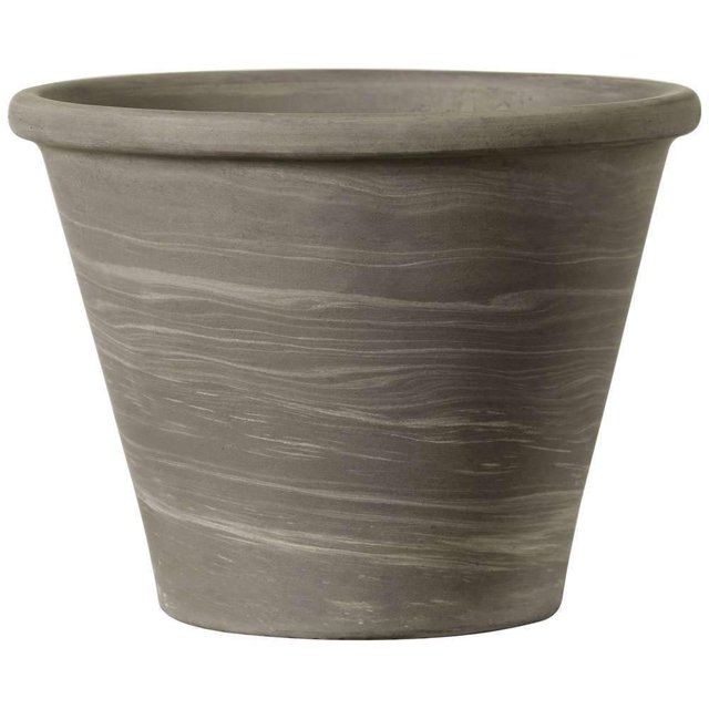 Maceta Deroma Duo Graphite Bassam, 21 cm, cerámica