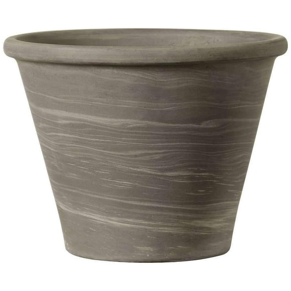 Maceta Deroma Duo Graphite Bassam, 21 cm, cerámica