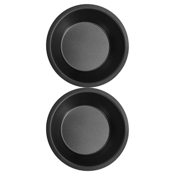 Masteelf 2-Pack Mini Round Pie Pans Nonstick Carbon Steel Bakeware Set for Baking Bread, Cakes, Tarts, Desserts, Meat and More