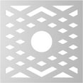 thumbnail image 4 of 36"OD x 9 3/8"ID x 1"P Chevron Architectural Grade PVC Pierced Ceiling Medallion, 4 of 8